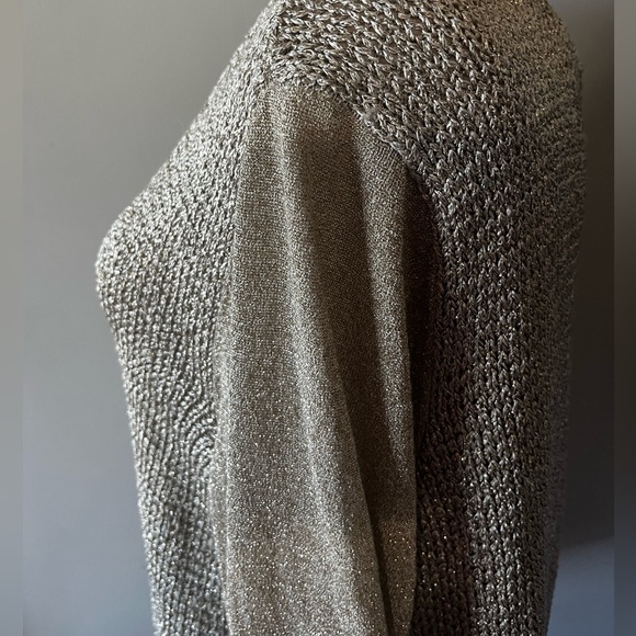 Womans Shimmering Chicos V Necked Sweater w/ lots of Style!! - Picture 5 of 10